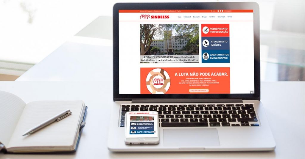 Sindeess Lança novo site