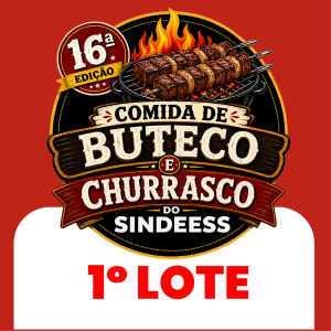 Convite 16ª Festa do Sindeess | 2026 - 1º Lote