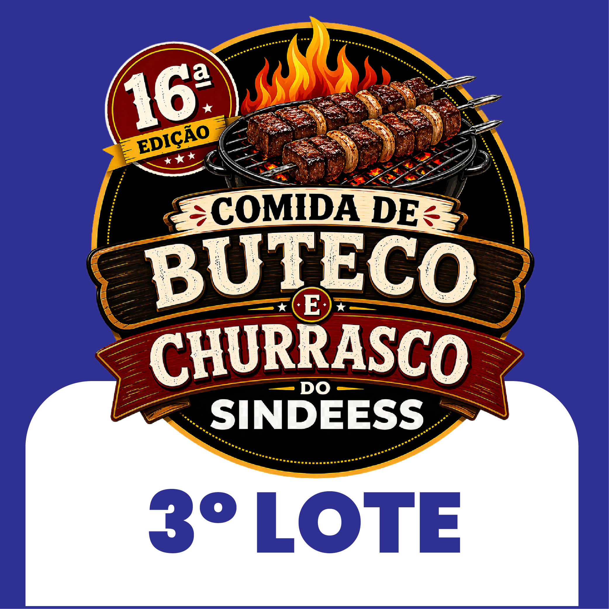 Convite 16ª Festa do Sindeess | 2026 - 3º Lote