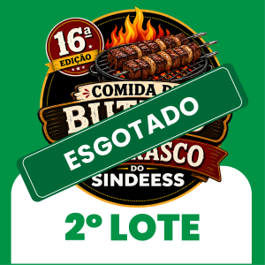 Convite 16ª Festa do Sindeess | 2026 - 2º Lote
